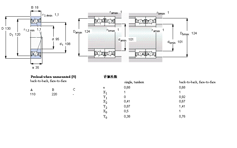 SKF 角接触球SC71919DB/P7样本图片