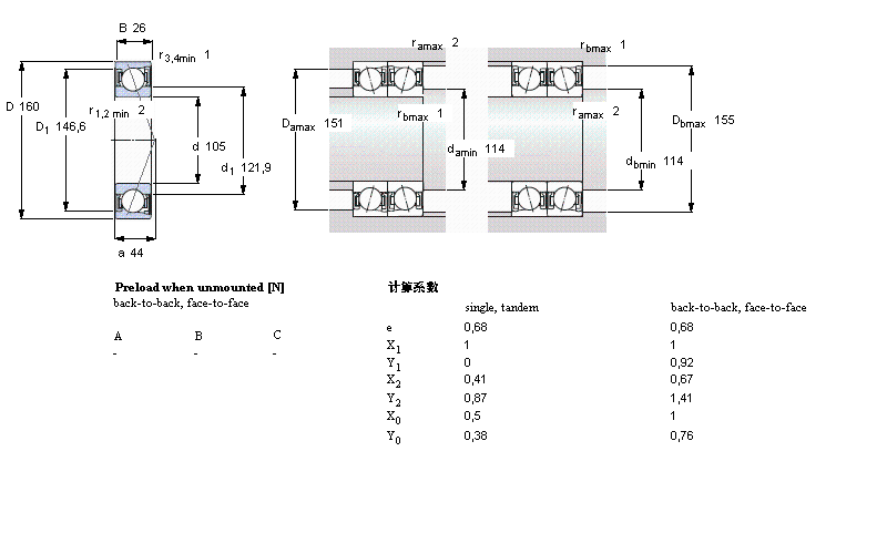SKF 角接触球S7021ACD/P4A样本图片