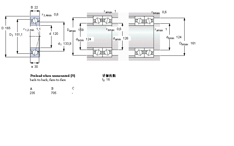 SKF 角接触球71924CE/P4A样本图片