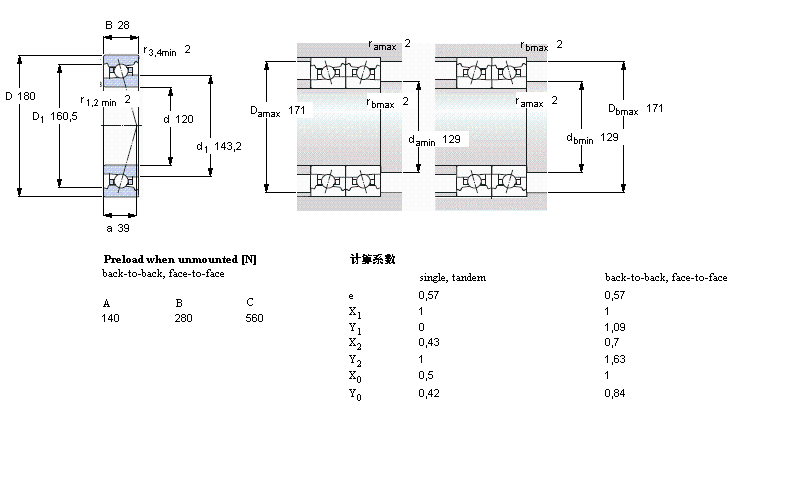 SKF 角接触球7024FB/P7样本图片