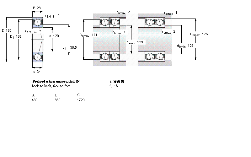 SKF 角接触球S7024CD/P4A样本图片
