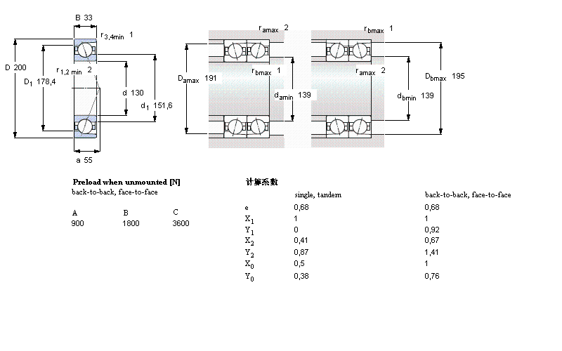 SKF 角接触球7026ACD/P4A样本图片