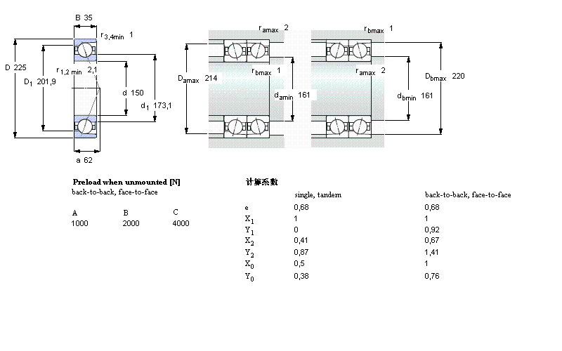 SKF 角接触球7030ACD/P4A样本图片