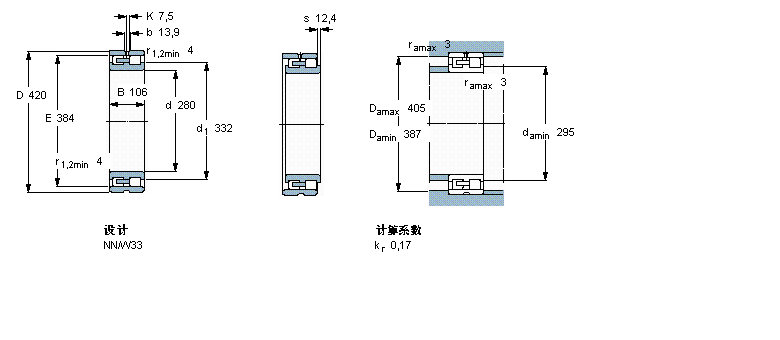 SKF 圆柱滚子NN3056/SPW33样本图片