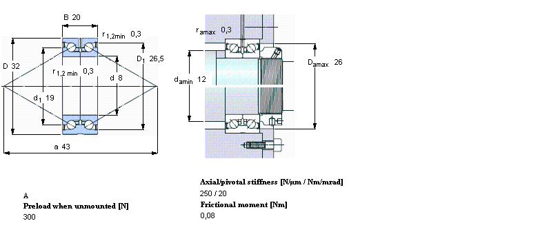 SKF 角接触推力球 for screw drivesBEAS008032-2RS样本图片