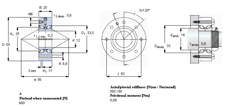 SKF 角接触推力球 for screw drivesBEAM012055-2Z样本图片