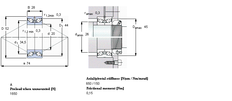 SKF 角接触推力球 for screw drivesBEAS020052-2Z样本图片