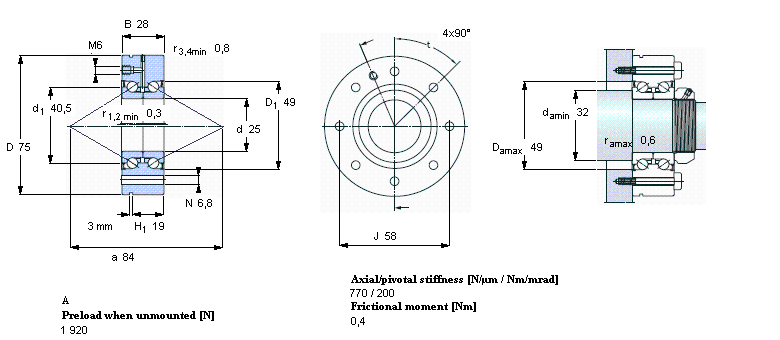 SKF 角接触推力球 for screw drivesBEAM025075-2RS/PE样本图片