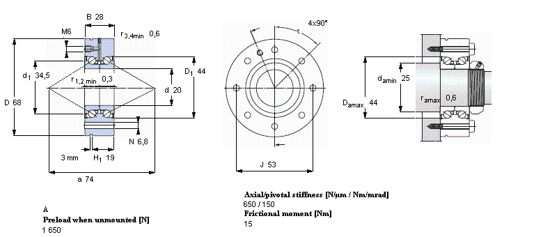 SKF 角接触推力球 for screw drivesBEAM020068-2Z/PE样本图片