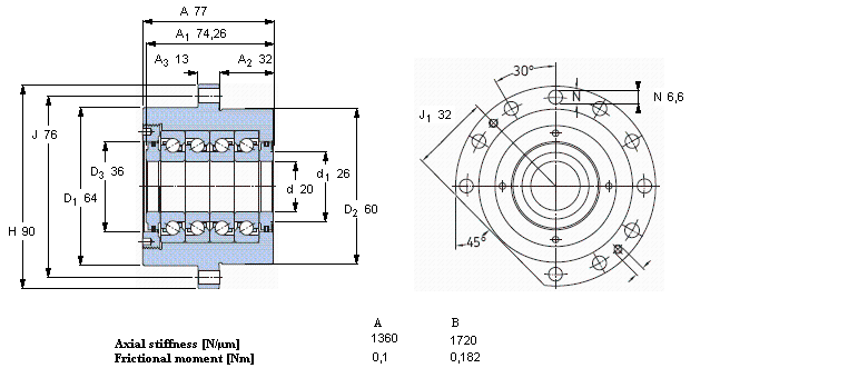 SKF 角接触推力球 for screw drivesFBSA204/QBC样本图片