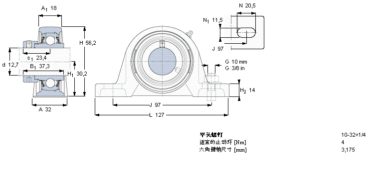 SKF Y-型立式座单元SY1/2WF样本图片