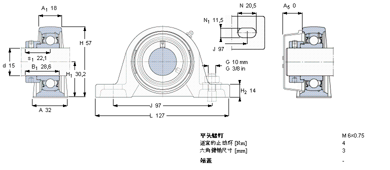 SKF Y-型立式座单元SY15FM样本图片