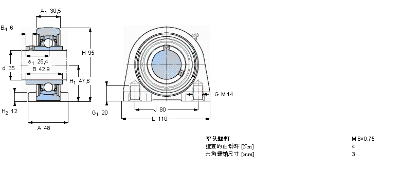 SKF Y-型立式座单元SYFJ35TF样本图片