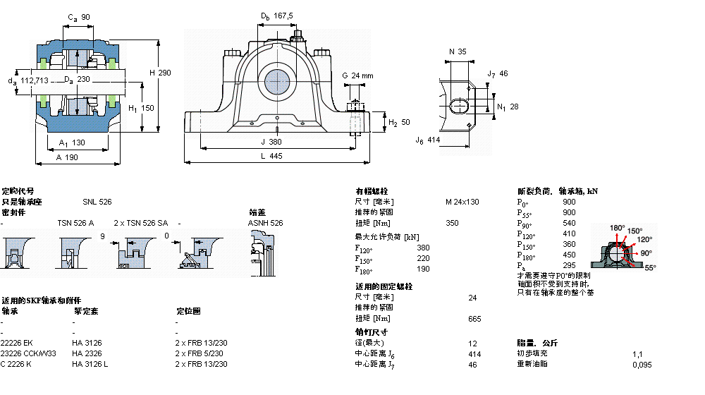 SKF 剖分立式座SNL526样本图片