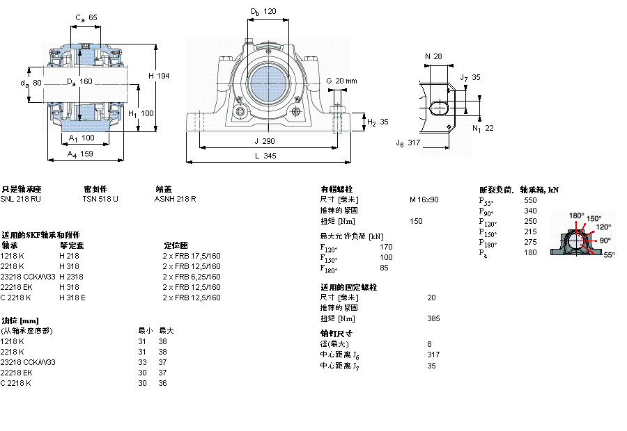SKF 剖分立式座SNL518TURU样本图片