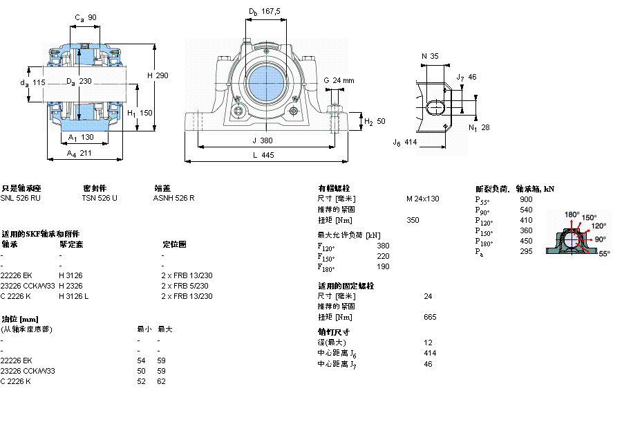 SKF 剖分立式座SNL526TURU样本图片