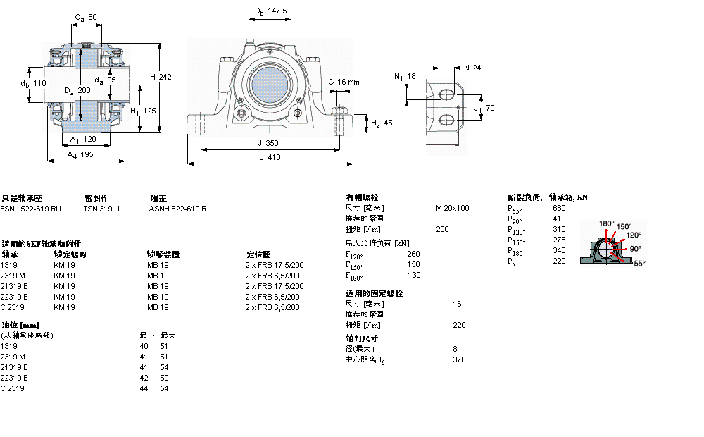 SKF 剖分立式座FSNL319TURU样本图片