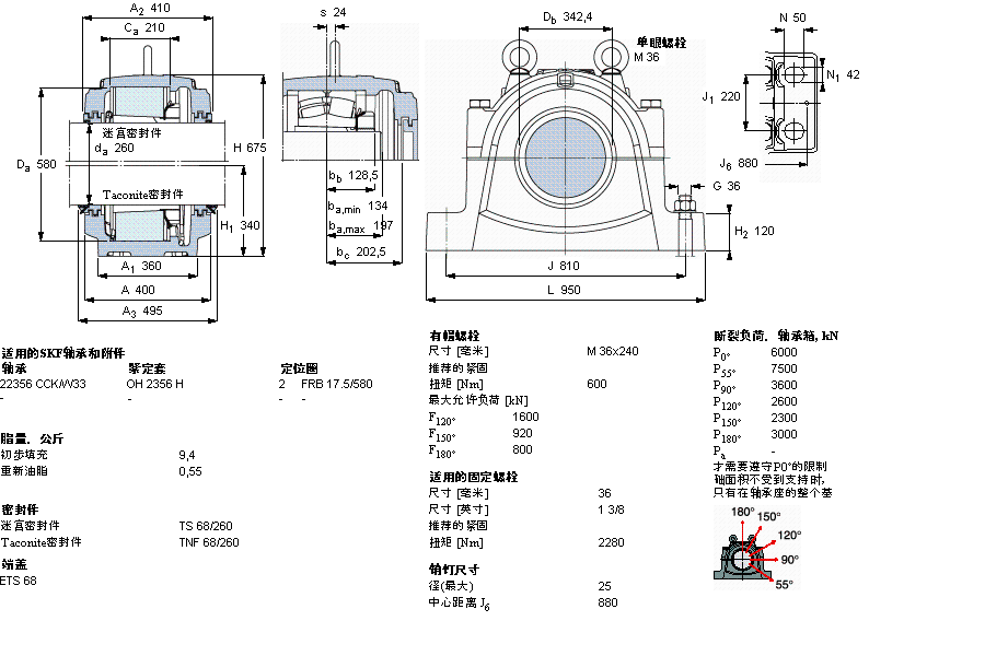 SKF 剖分立式座SNL3168L样本图片