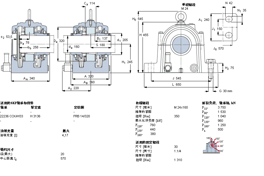 SKF 剖分立式座SONL236-536样本图片
