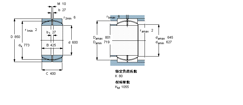 SKF 免维护径向球面滑动GEP600FS样本图片