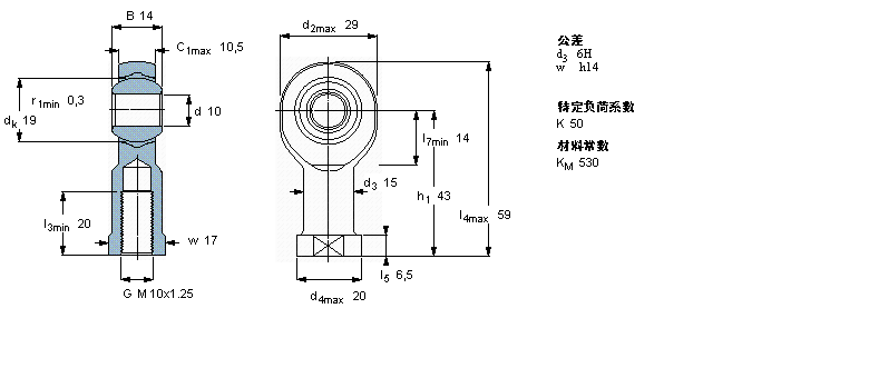 SKF 免维护杆端SIKB10F/VZ019样本图片