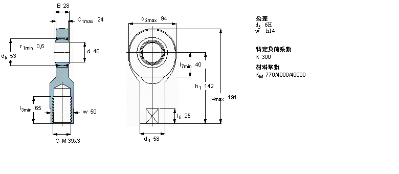 SKF 免维护杆端SIA40TXE-2LS样本图片