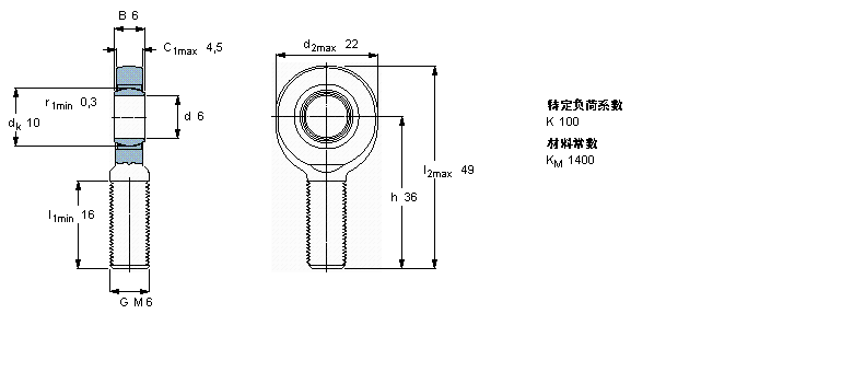 SKF 免维护杆端SAL6C样本图片