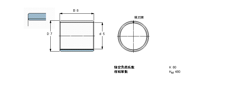 SKF 复合干滑动轴套PCM050708E样本图片